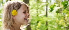 girl in forest