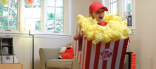 Halloween Kostüm selbst machen: Popcorn