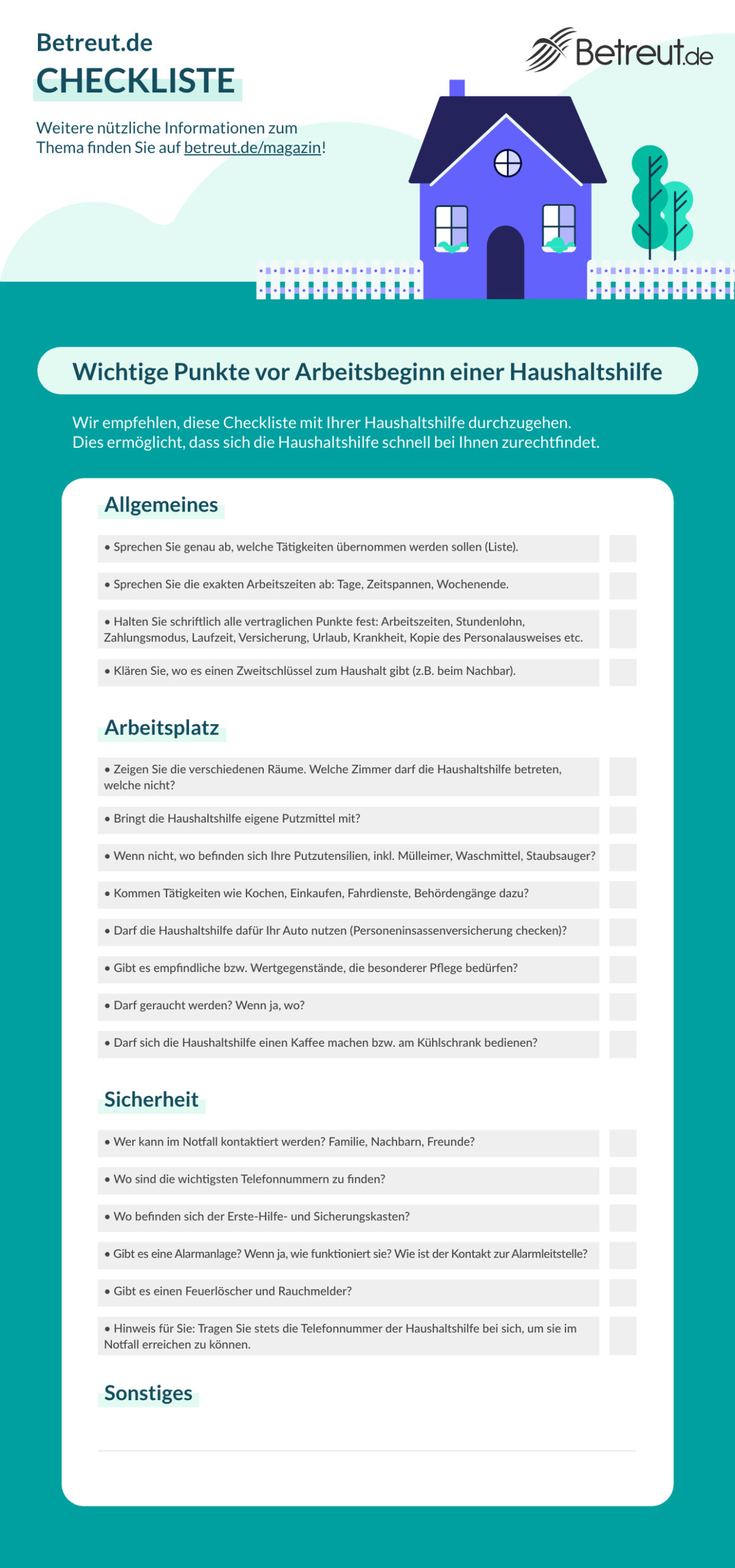 Vorbereitungen Fur Den Ersten Tag Ihrer Haushaltshilfe Magazin Betreut De