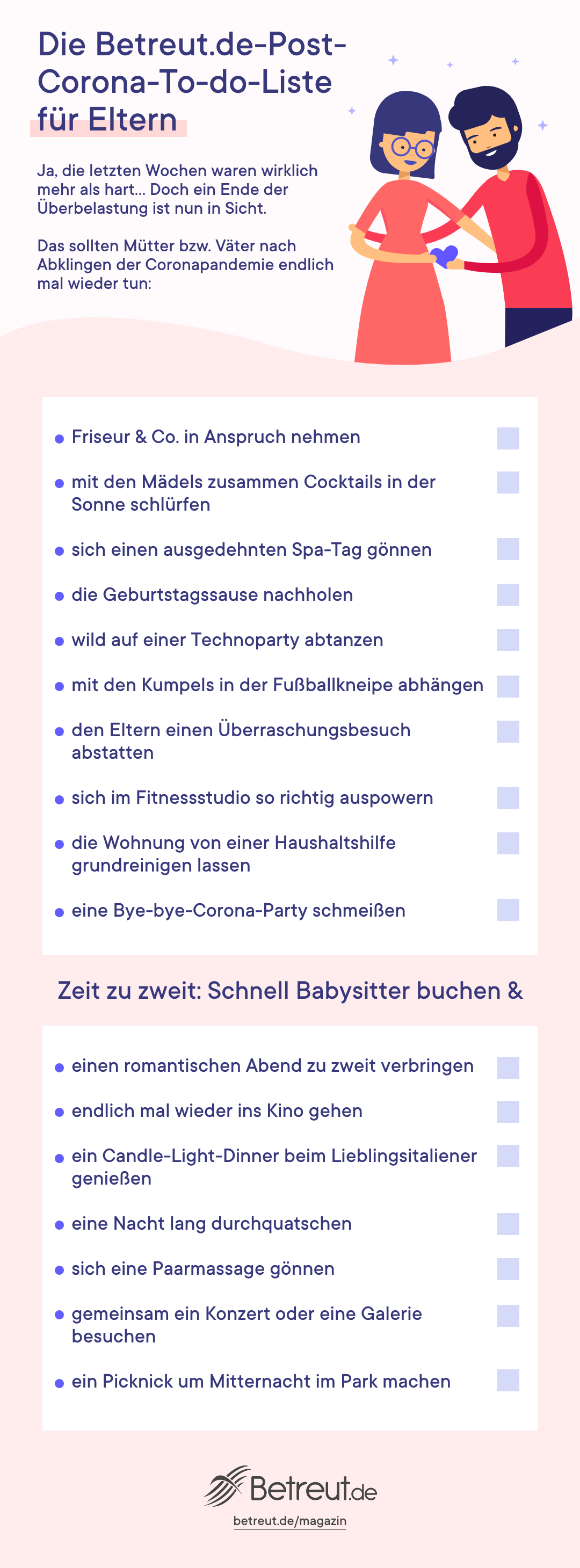 Post-Corona-To-do-Liste für Eltern